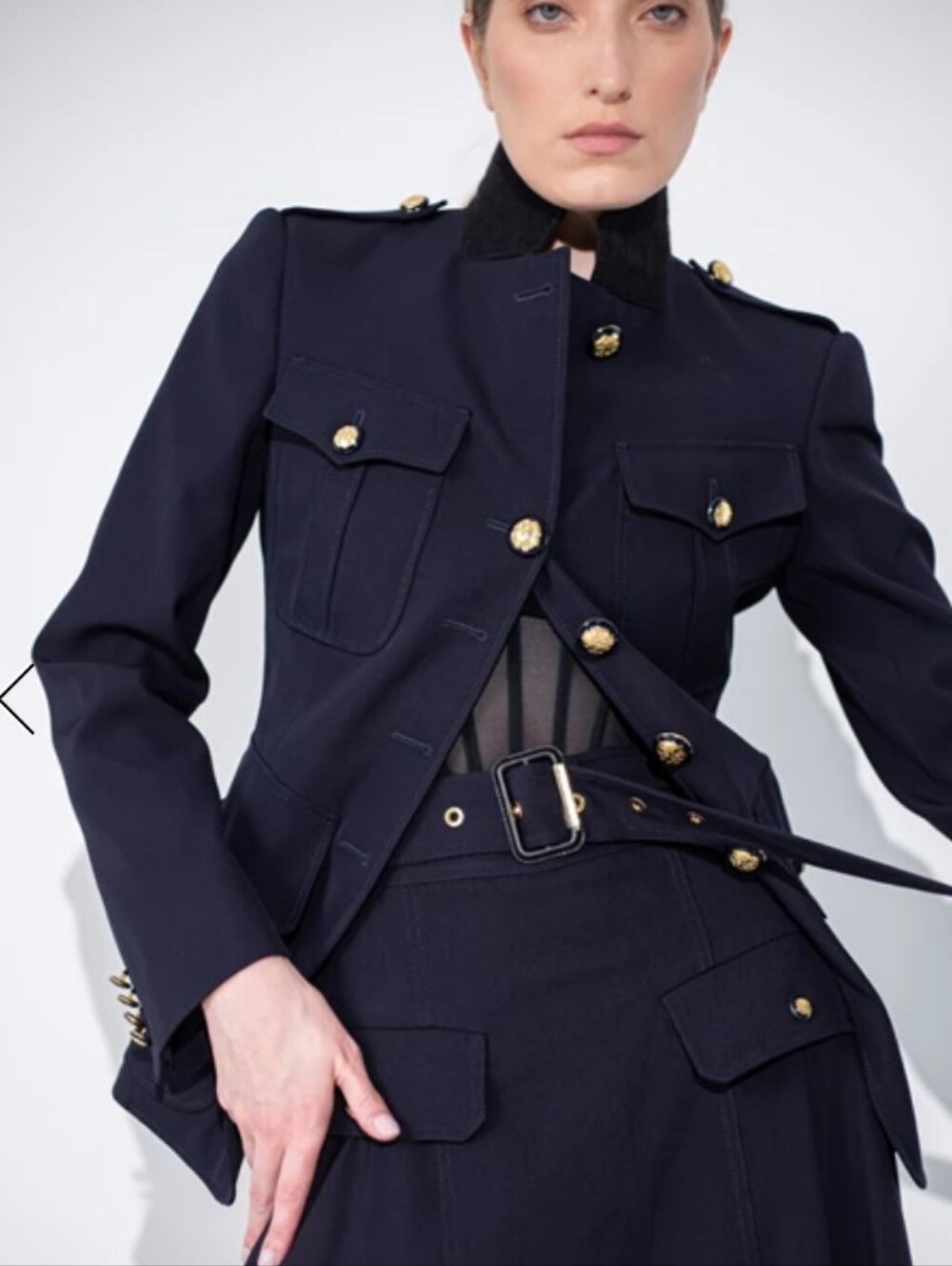 Giovanni Military Patrol Dress Jacket